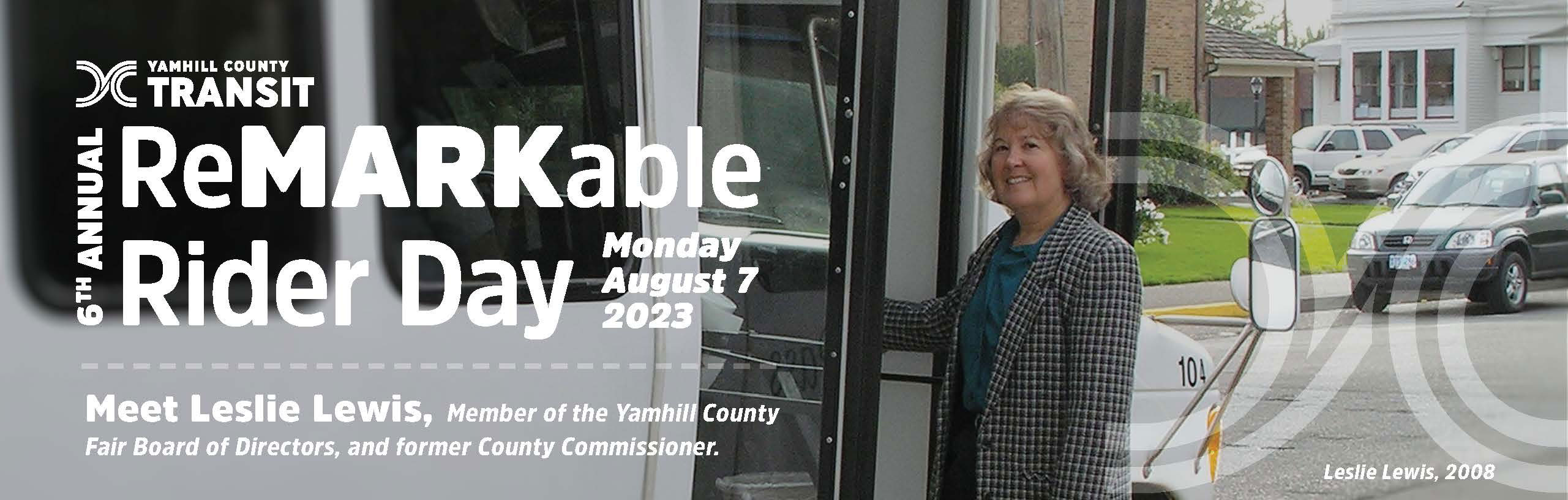 ReMARKable Rider Day! Meet Leslie Lewis, Member of the Yamhill County Fair Board of Directors, and former County Commissioner.